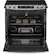 Alt View 2. GE - 4.4 Cu. Ft. Self-Cleaning Drop-In Electric Range - Stainless Steel.