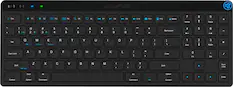 Front. JLab - JBuds Wireless Keyboard - Black.