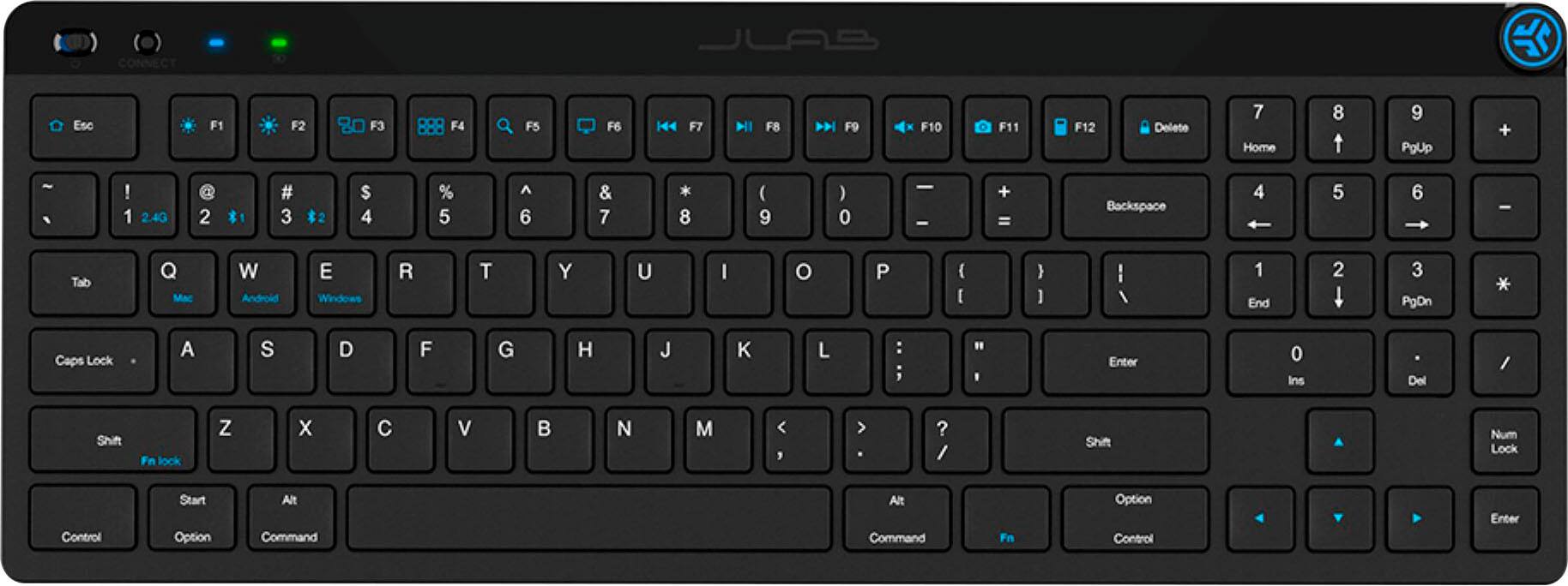 JLab - JBuds Wireless Keyboard - Black