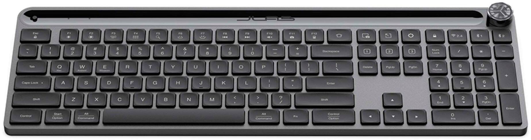 Angle. JLab - Epic Wireless Keyboard - Black.