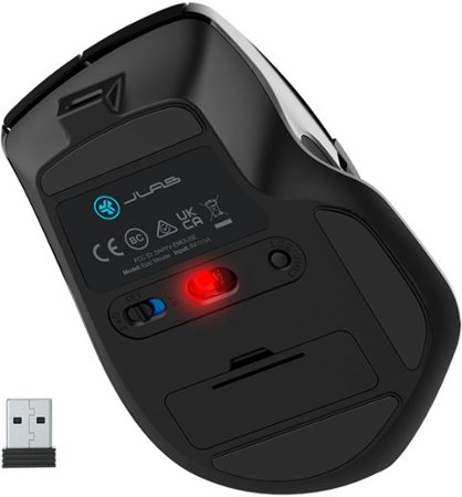 JLab - Epic Full-Size Wireless Bluetooth Optical Mouse - Black_4