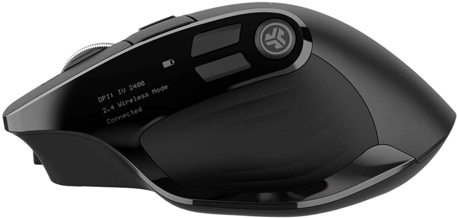 Angle. JLab - Epic Wireless Mouse - Black.