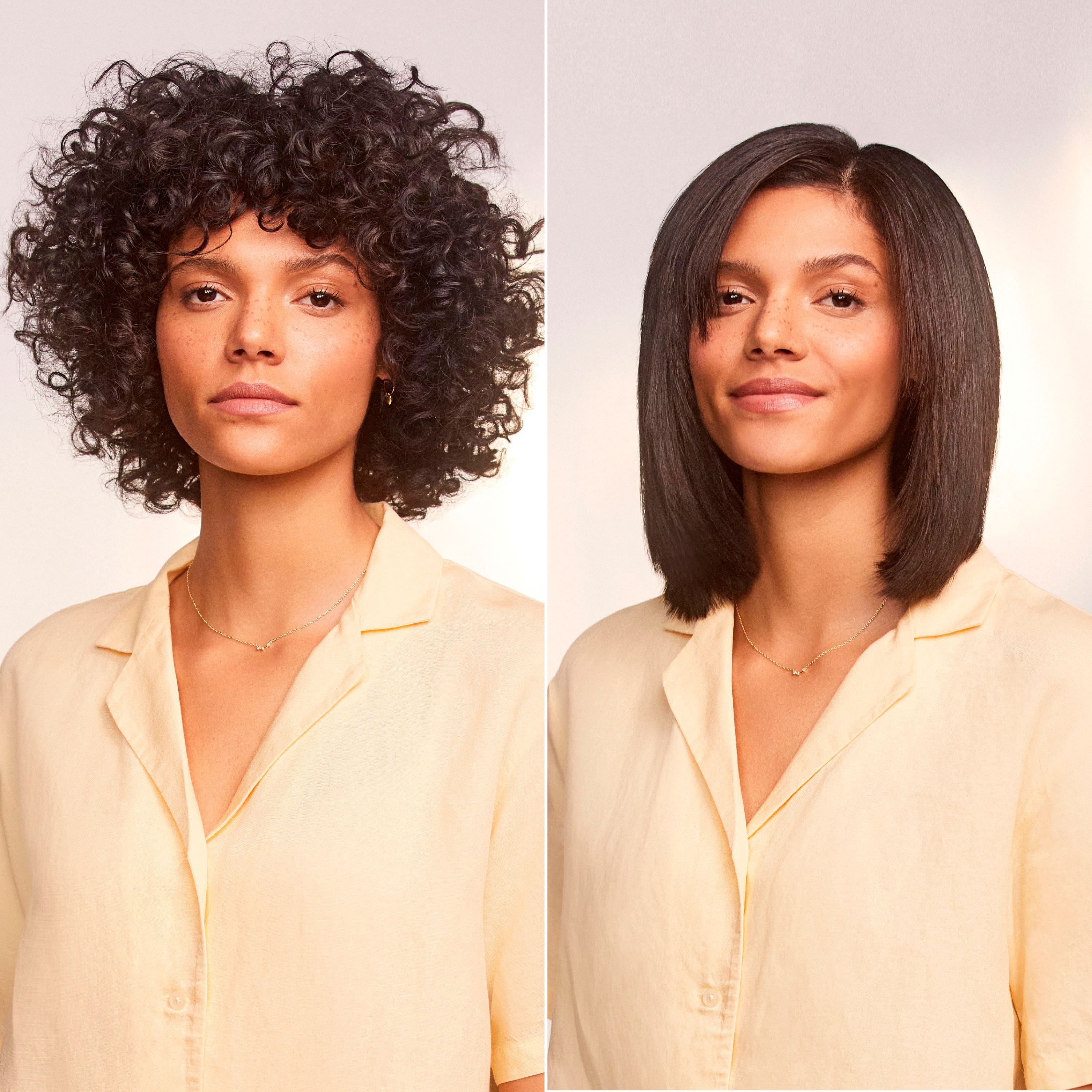 Alt View 13. T3 - Smooth ID 1” Smart Flat Iron with Touch Interface - White & Rose Gold.