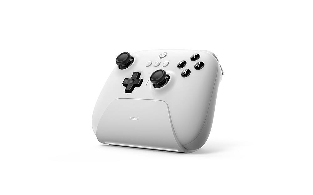Alt View 14. 8BitDo - Ultimate Bluetooth Controller for Nintento Switch and Windows PCs with Dock - White.
