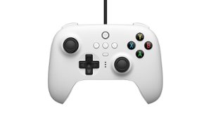 8BitDo - Ultimate Wired Controller for PC - White - Front_Zoom