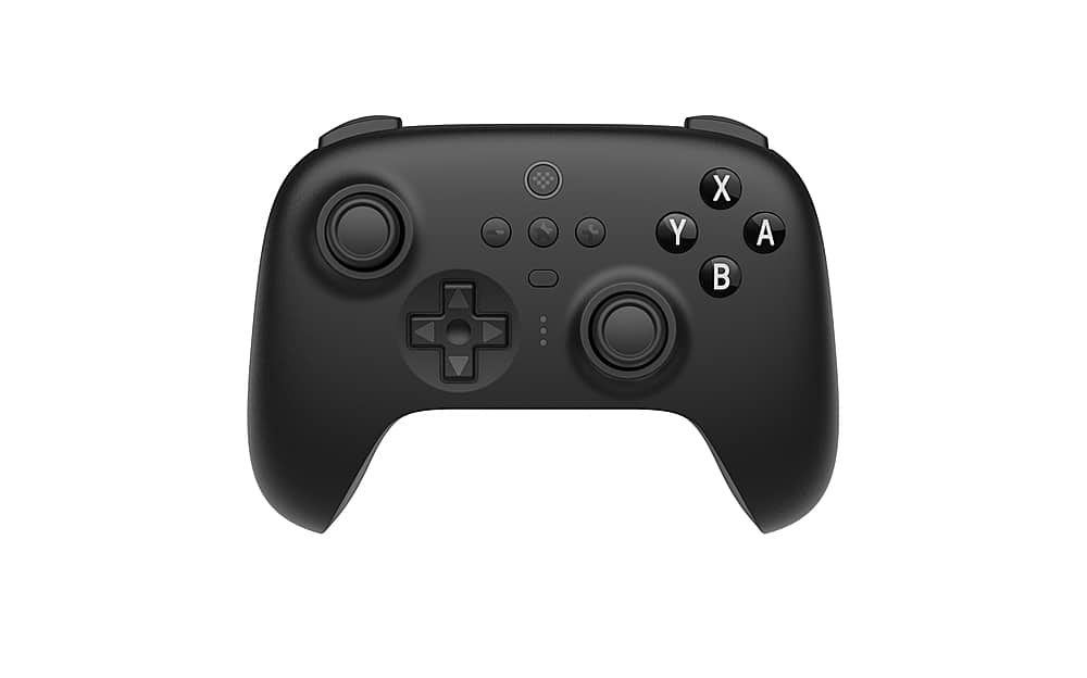 Angle. 8BitDo - Ultimate Bluetooth Controller for Switch and Windows with Charging Dock - Black.