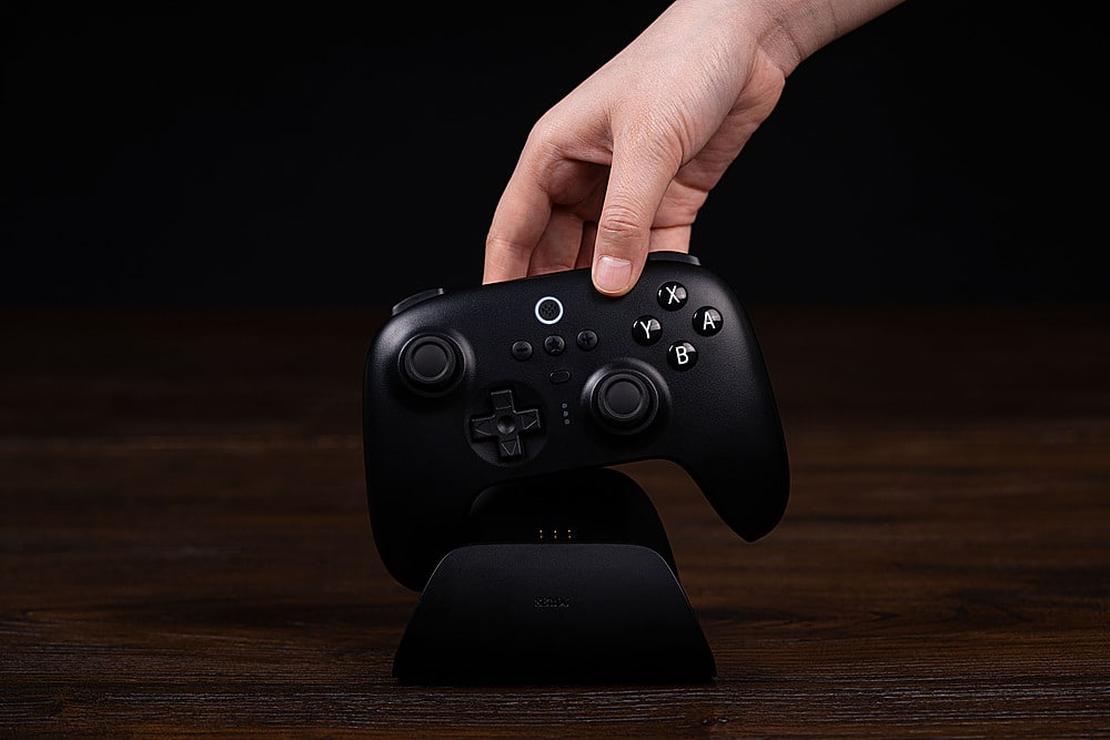 Alt View 22. 8BitDo - Ultimate Bluetooth Controller for Nintento Switch and Windows PCs with Dock - Black.