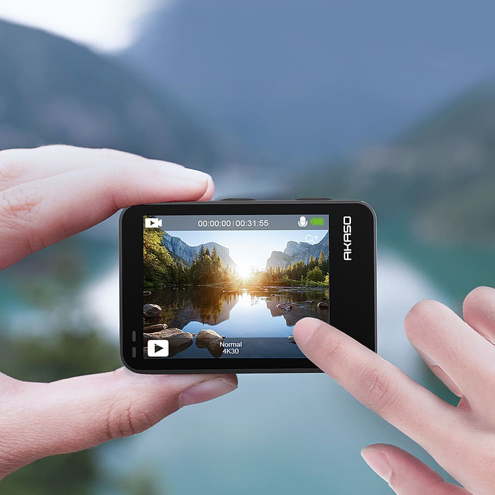 Alt View 12. AKASO - Brave 7 LE SE 4K Waterproof Action Camera with Remote - Black.