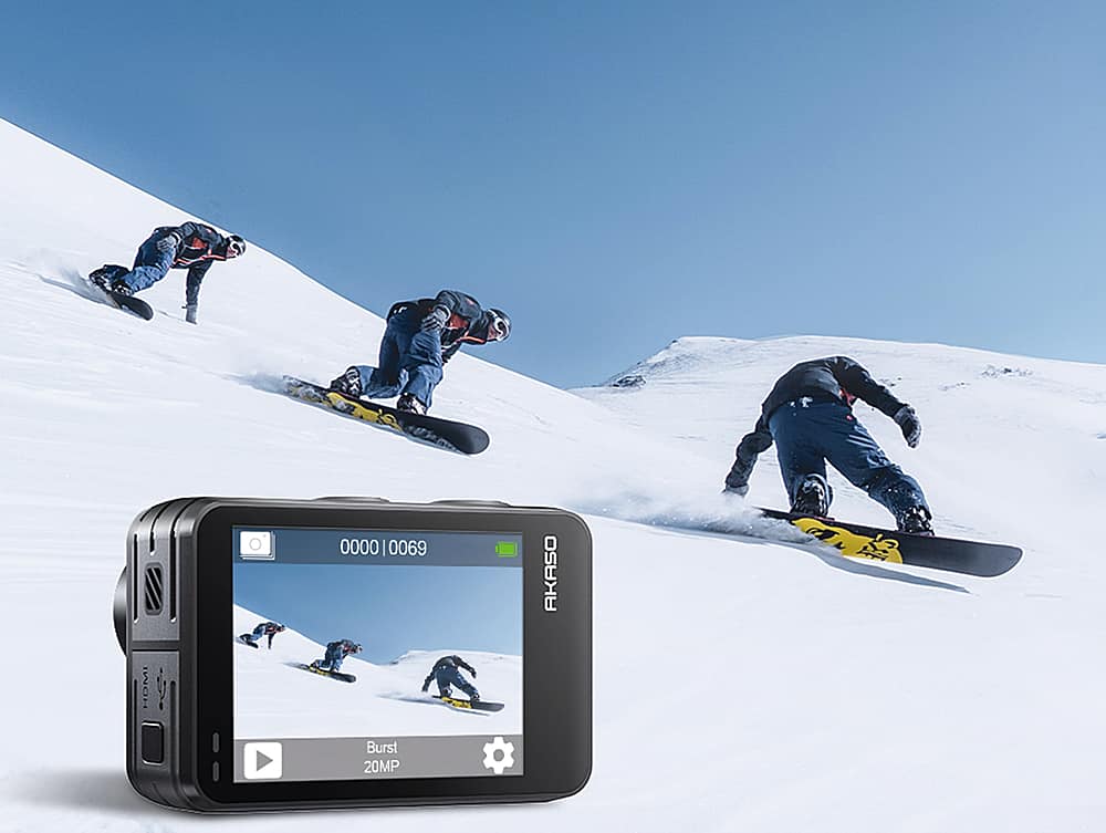 Alt View 18. AKASO - Brave 7 LE SE 4K Waterproof Action Camera with Remote - Black.