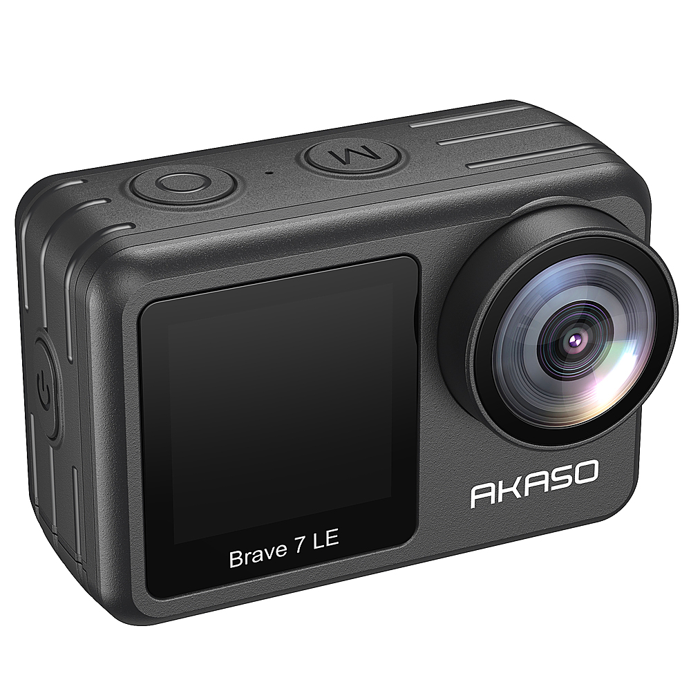  AKASO Brave 7 4K30FPS 20MP WiFi Action Camera with Touch  Screen IPX8 33FT Waterproof Camera EIS 2.0 Zoom Support External Mic Voice  Control with 2X 1350mAh Batteries Vlog Camera : Electronics