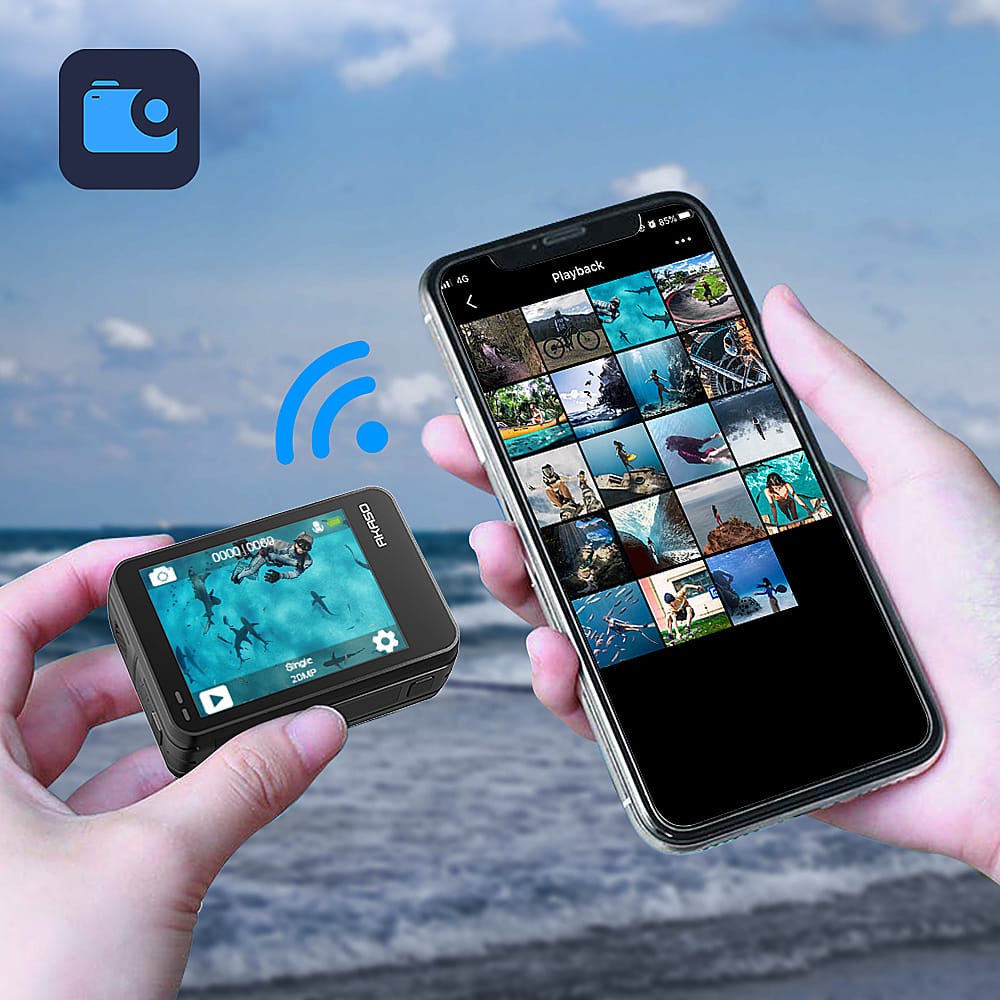 Alt View 21. AKASO - Brave 7 LE SE 4K Waterproof Action Camera with Remote - Black.