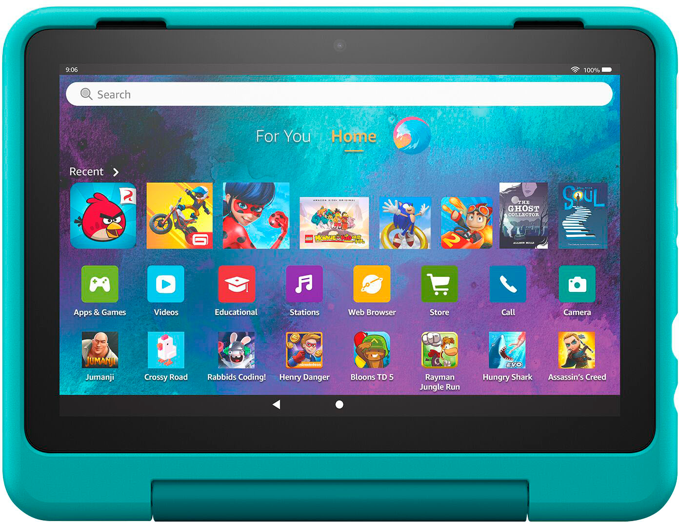 Fire HD 8 Kids Pro Ages 6-12 (2022) 8 HD tablet with Wi-Fi 32 GB  Hello Teal B09BG6DSBY - Best Buy