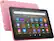 Angle. Amazon - Fire HD 8 (2022) 8" HD tablet with Wi-Fi 32 GB - Rose.