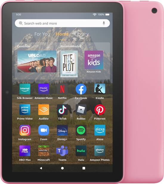 2022 Black Fire HD 8 Tablet, 8” HD Display & 32 GB