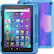 Front. Amazon - Fire HD 8 Kids Pro ages 6-12 (2022) 8" HD tablet with Wi-Fi 32 GB - Cyber Sky.