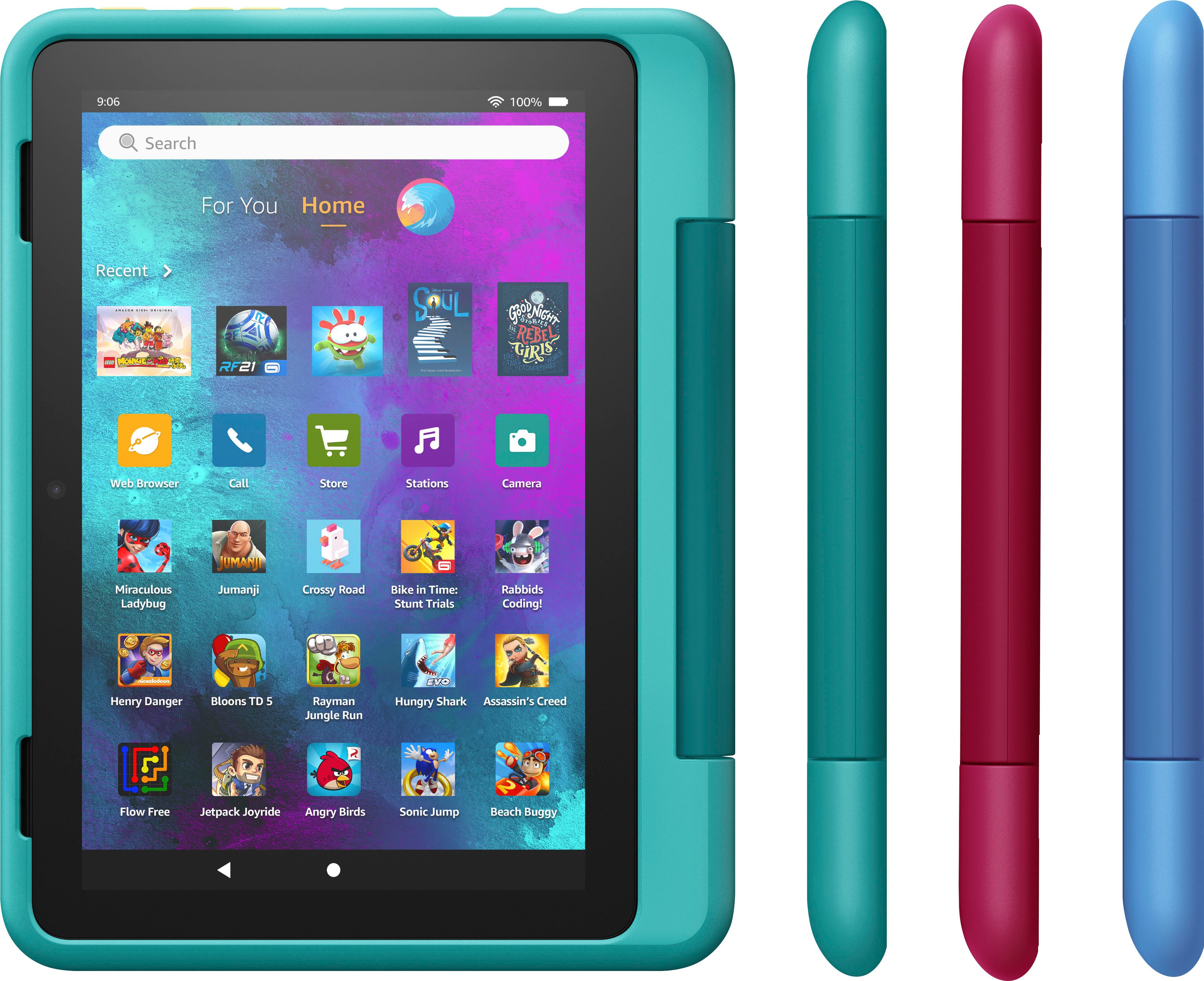Fire HD 8 Kids Pro ages 6-12 (2022) 8 HD tablet with Wi-Fi 32 GB  Cyber Sky B09BG4PNXP - Best Buy