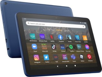 Amazon - Fire HD 8 (2022) 8" HD tablet with Wi-Fi 64 GB - Denim - Angle_Zoom