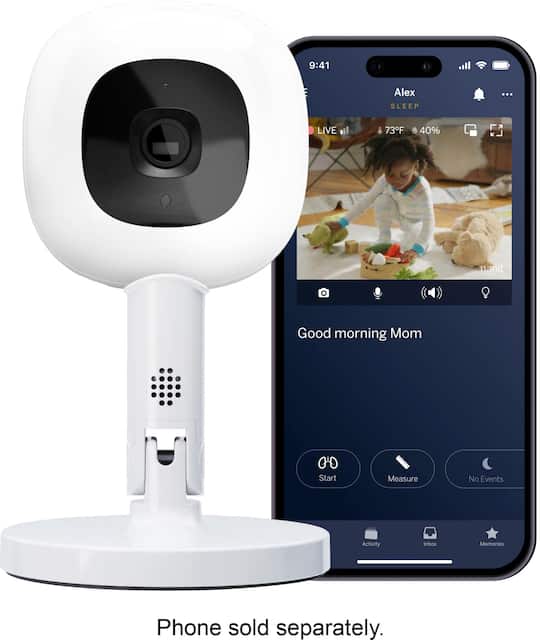 Nanit Pro Smart Baby Monitor Flex Stand White N322NW Best Buy