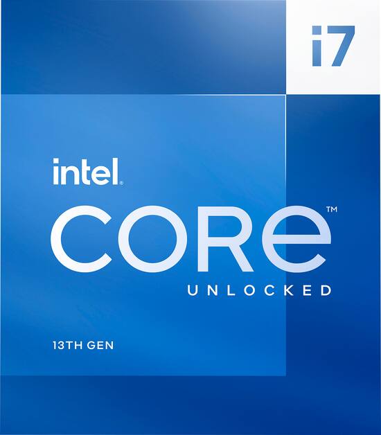 Intel Core i7-13700K 13th Gen 16 cores 8 P-cores + 8 E-cores 30M Cache, 3.4 to 5.4 GHz LGA1700 Unlocked Desktop Processor Grey/Black/Gold