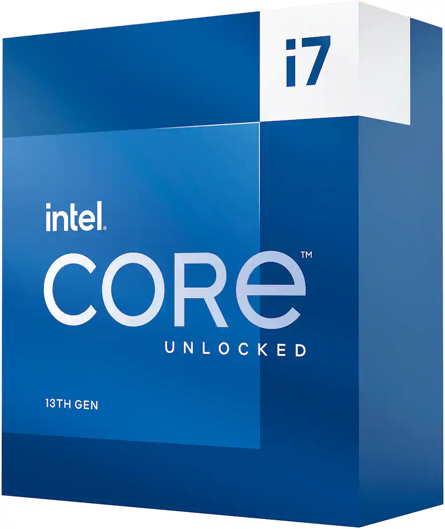 Computer Processor Grey Intel Core i7 13700K 13th Gen 16 cores 8 P cores + 8 E cores 30M Cache ...