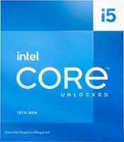Intel - Core i5-13600KF 13th Gen 14 cores 6 P-cores + 8 E-cores 24M Cache, 3.5p to 5.1 GHz LGA1700 Unlocked Desktop Processor - Front_Zoom