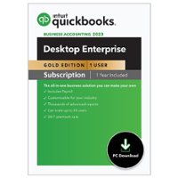 QuickBooks - Desktop Enterprise Gold 2023 (1 User) (1-Year Subscription) - Windows [Digital] - Front_Zoom