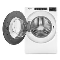 Whirlpool - 5.0 Cu. Ft. High-Efficiency Stackable Front Load Washer with Quick Wash Cycle - White - Front_Zoom