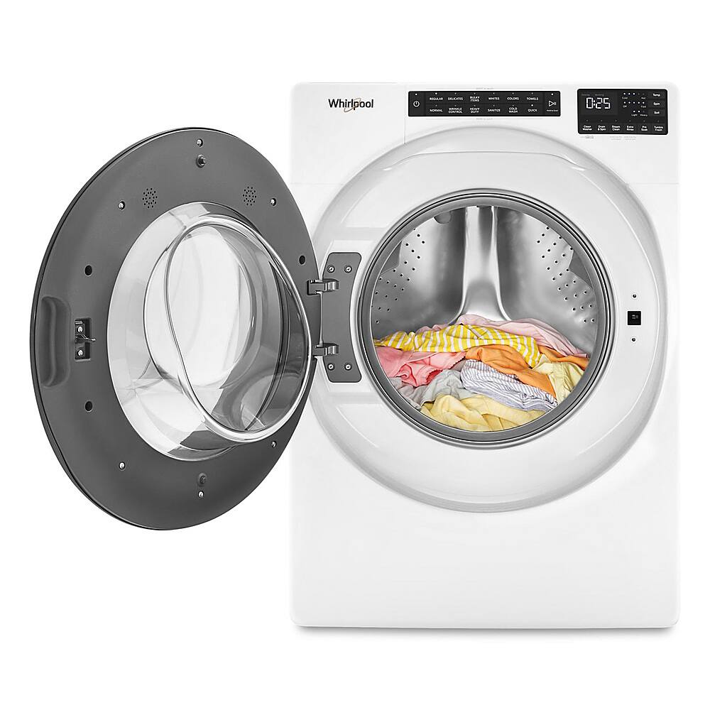 Alt View 2. Whirlpool - 5.0 Cu. Ft. High-Efficiency Stackable Front Load Washer with Tumble Fresh - White.