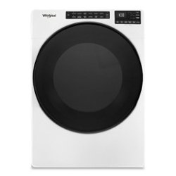 Whirlpool - 7.4 Cu. Ft. Stackable Electric Dryer with Wrinkle Shield Plus Option - White - Front_Zoom