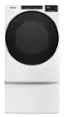 Alt View 2. Whirlpool - 7.4 Cu. Ft. Stackable Electric Dryer with Wrinkle Shield Plus Option - White.