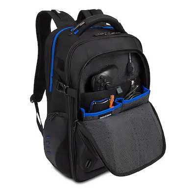 SwissGear - Speed-run Gamer Backpack fits up to 17.3" laptops - Black SwissGear - Speed-run Gamer Backpack fits up to 17.3" laptops - Black