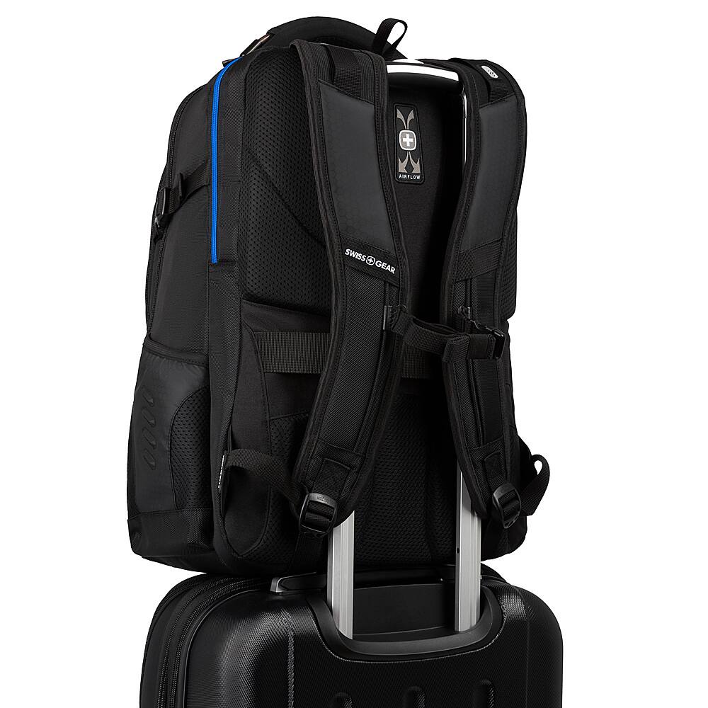 SwissGear - Speed-run Gamer Backpack fits up to 17.3" laptops - Black SwissGear - Speed-run Gamer Backpack fits up to 17.3" laptops - Black