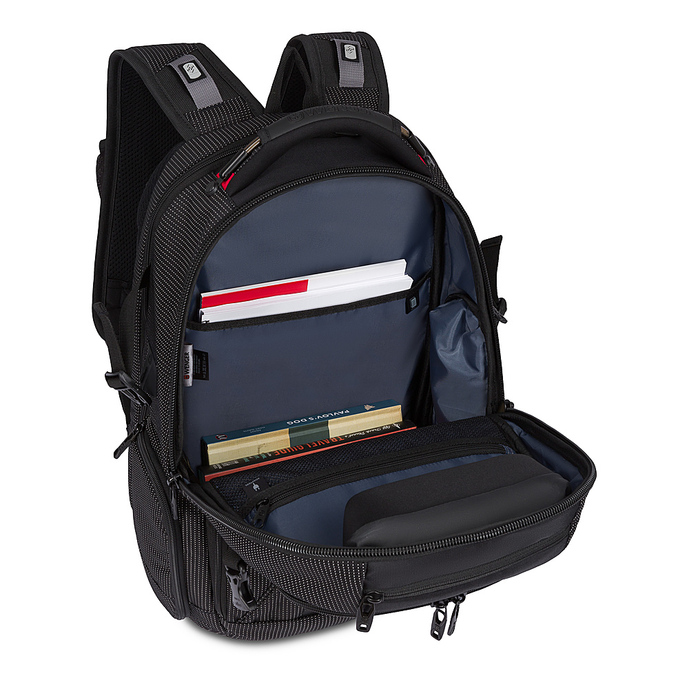 Best Buy: Wenger Commander USB ScanSmart Laptop Backpack Dotted Black ...