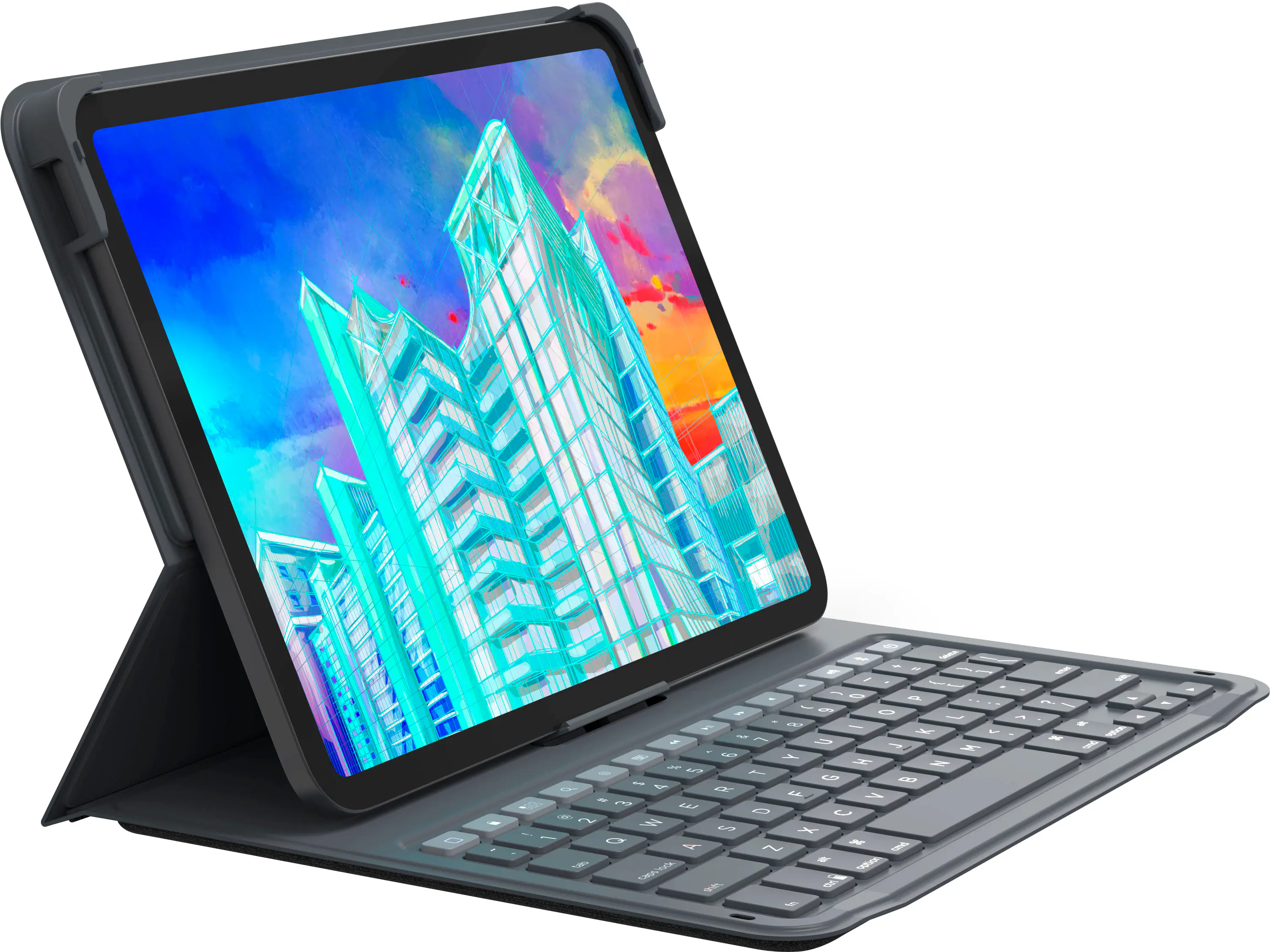 ZAGG - Messenger Folio 2 Keyboard & Case for Apple iPad 10.9" (Gen 10), iPad 11" (A16) - Black