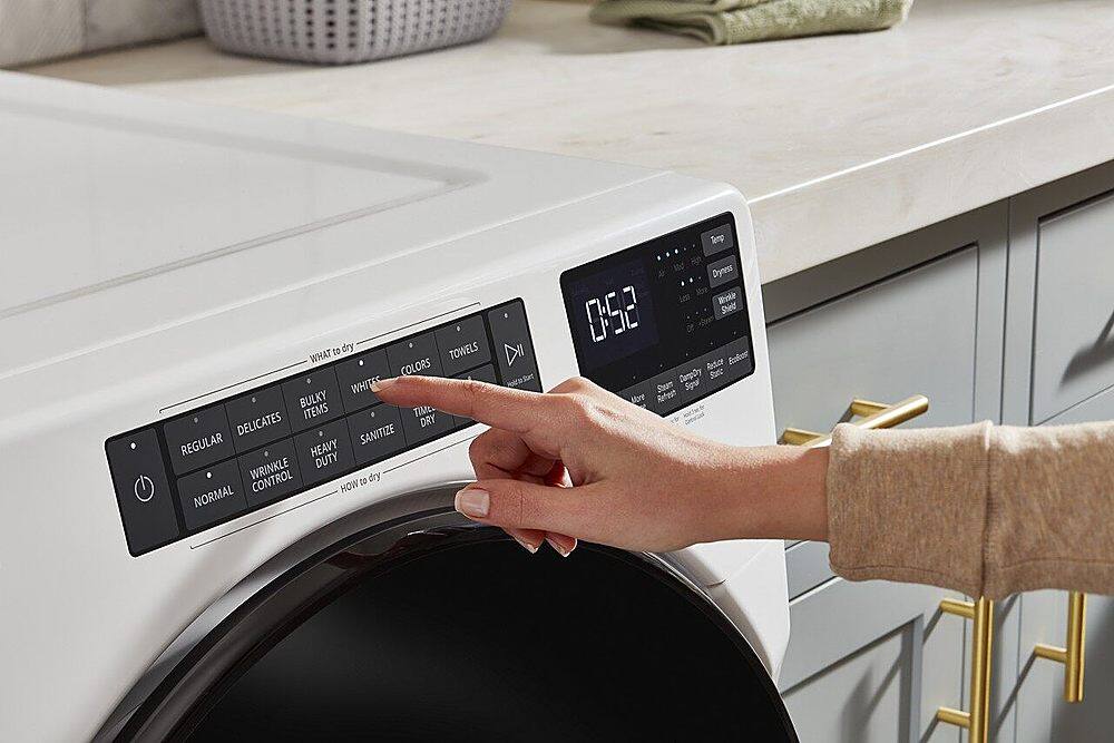 Alt View 16. Whirlpool - 7.4 Cu. Ft. Stackable Gas Dryer with Wrinkle Shield Plus Option - White.