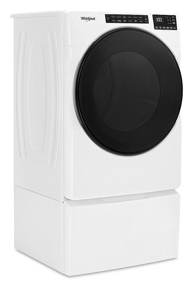 Alt View 6. Whirlpool - 7.4 Cu. Ft. Stackable Gas Dryer with Wrinkle Shield Plus Option - White.