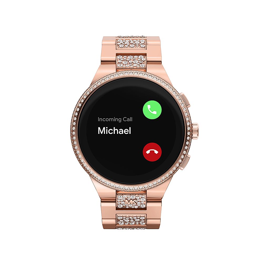 Michael Kors Gen 6 Camille Rose Gold-Tone Stainless Steel Smartwatch Rose  Gold MKT5147V - Best Buy