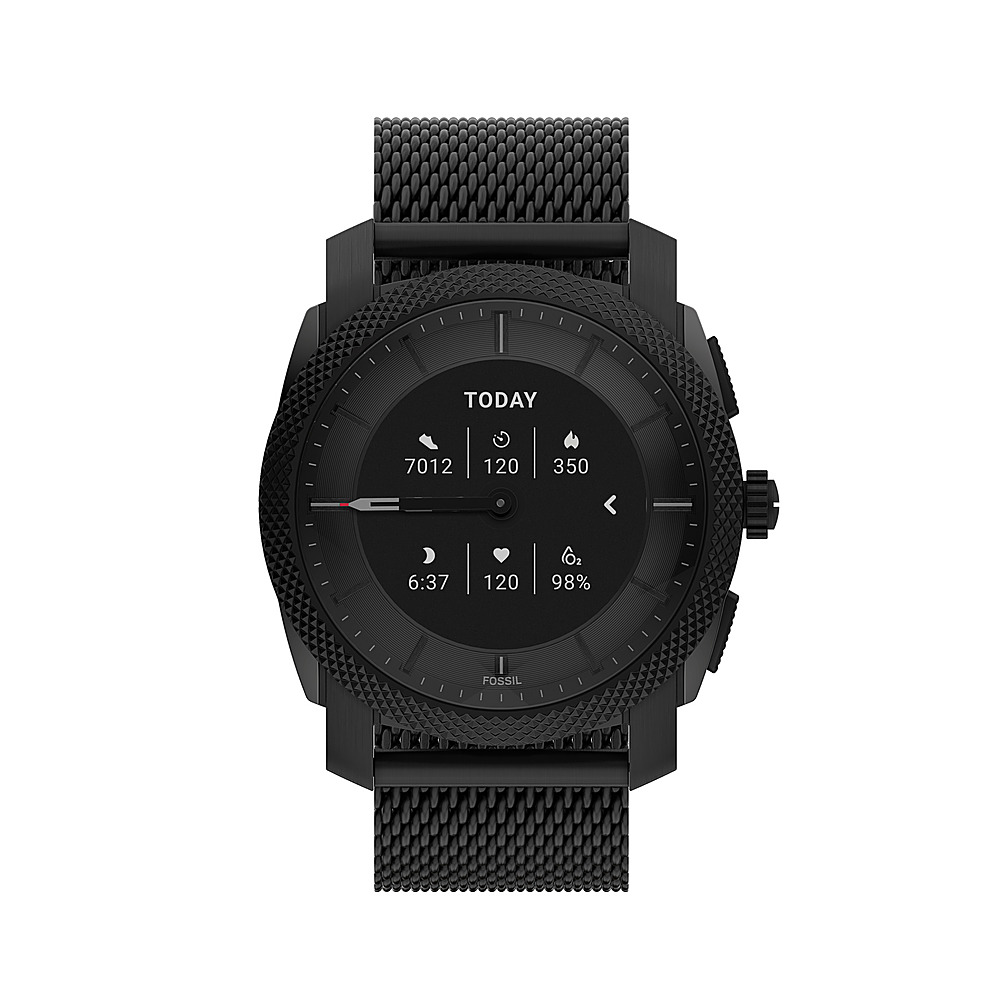 Best Buy: Fossil Machine Gen 6 Hybrid Smartwatch Black Stainless Steel  Black FTW7062