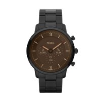 Fossil - Neutra Gen 6 Hybrid Smartwatch Black Stainless Steel - Black - Front_Zoom