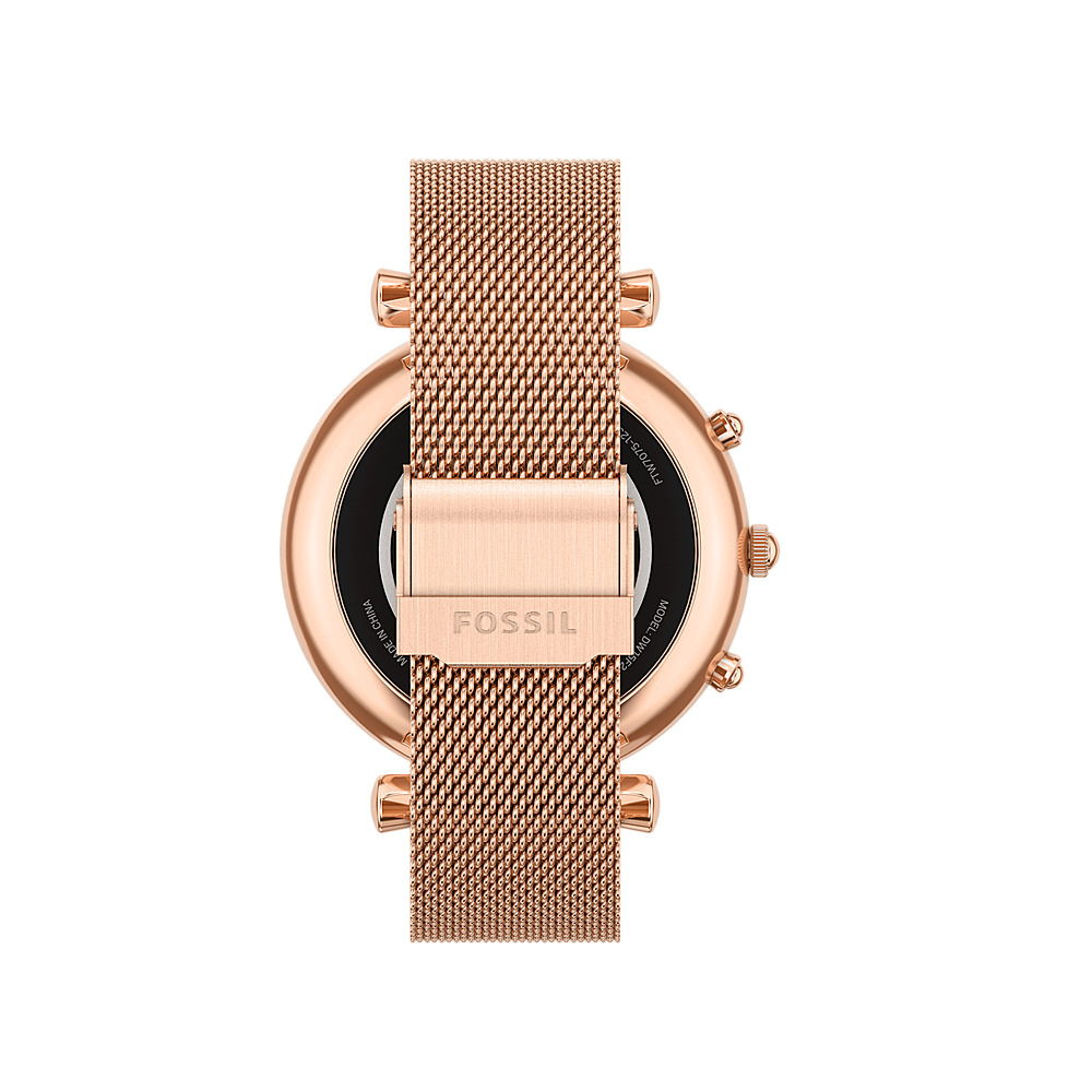 Best Buy: Fossil Gen 6 Smartwatch 42mm Stainless Steel Rose Gold-Tone  FTW6077V