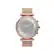 Front. Fossil - Carlie Gen 6 Hybrid Smartwatch Stainless Steel Mesh - Rose Gold.