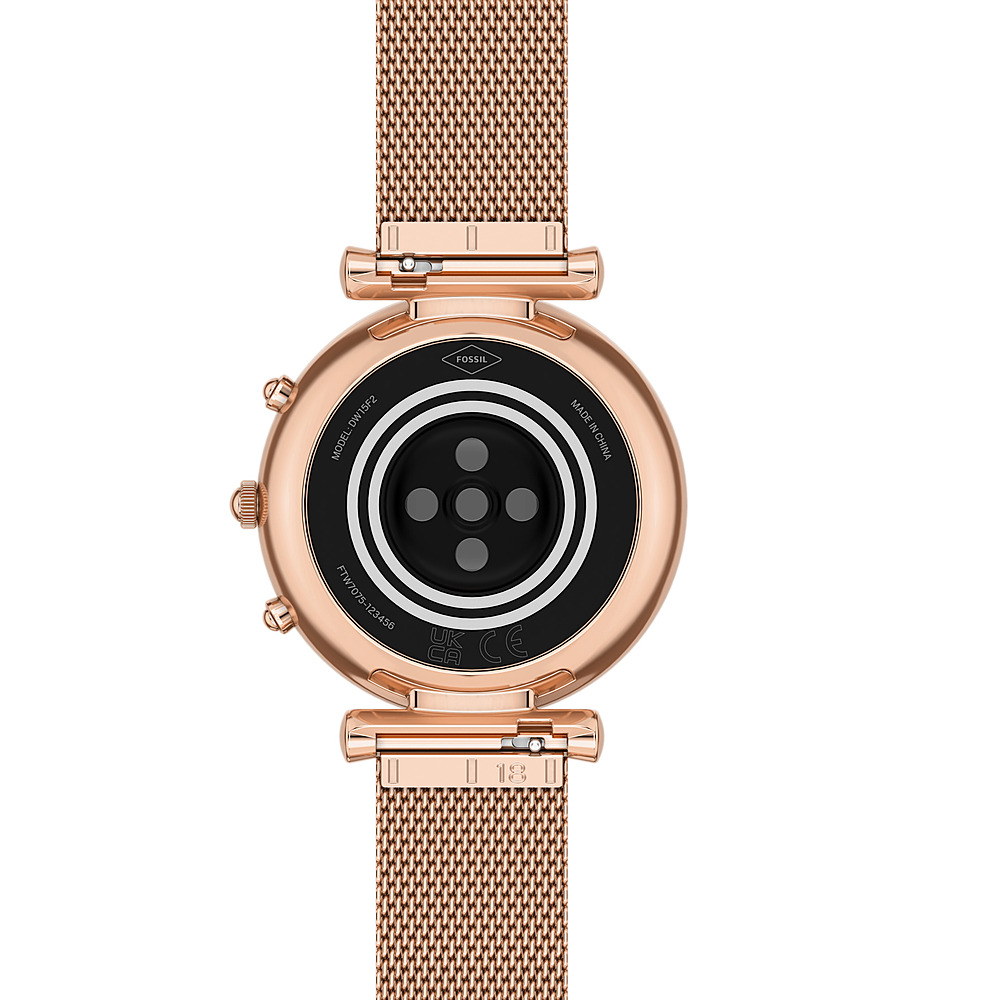 Best Buy: Fossil Carlie Gen 6 Hybrid Smartwatch Rose Gold Stainless ...