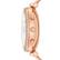Left. Fossil - Carlie Gen 6 Hybrid Smartwatch Stainless Steel Mesh - Rose Gold.