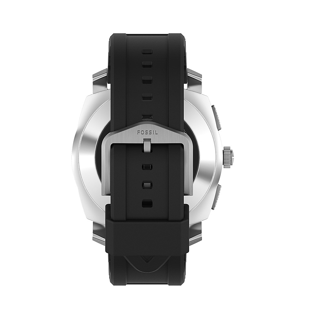 Best Buy: Fossil Machine Gen 6 Hybrid Smartwatch Black Silicone Black ...