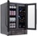 Alt View Zoom 13. NewAir - 18 Bottle and 58 Can Built-in Dual Zone Wine and Beverage Cooler with French Doors and Adjustable Shelves - Black Stainless Steel.