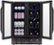 Alt View Zoom 18. NewAir - 18 Bottle and 58 Can Built-in Dual Zone Wine and Beverage Cooler with French Doors and Adjustable Shelves - Black Stainless Steel.