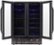 Alt View Zoom 19. NewAir - 18 Bottle and 58 Can Built-in Dual Zone Wine and Beverage Cooler with French Doors and Adjustable Shelves - Black Stainless Steel.