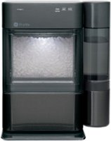 GE Profile - Opal 2.0 38-lb. Portable Ice maker with Nugget Ice Production, XL 1 Gallon Side Tank and Built-in WiFi - Black Stainless Steel - Front_Zoom