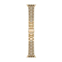 Michael Kors - Stainless Steel and Pave Band for Apple Watch, 38/40/41mm - Gold-Tone - Angle_Zoom