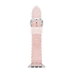 kate spade new york - pink glitter jelly band for apple watch 38/40/41mm - Pink - Angle_Zoom